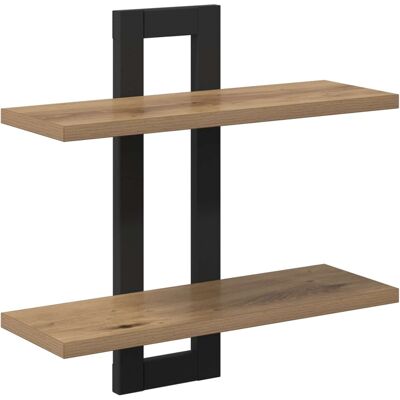 VIDAXL Scaffali Flottanti Rovere Artigianale 40 X 15 X 40 Cm VIDAXL Scaffali Flottanti Rovere Artigianale 40 X 15 X 40 Cm