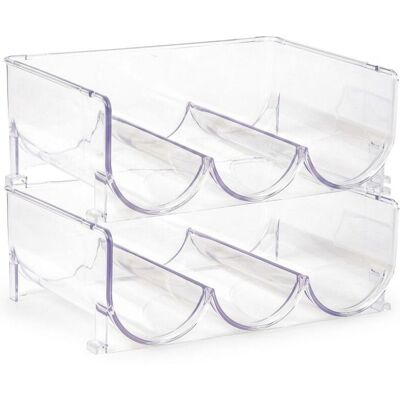 HEMAX Set 2 Portabottiglie Triplo - Organizer Cantinetta Impilabile HEMAX Set 2 Portabottiglie Triplo - Organizer Cantinetta Impilabile