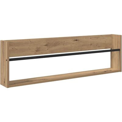 VIDAXL Scaffale Per Riviste Rovere Artigianale 100 X 12 X 30 Cm VIDAXL Scaffale Per Riviste Rovere Artigianale 100 X 12 X 30 Cm