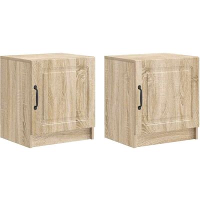 VIDAXL Armadio Da Notte 2 Pcs Rovere Sonoma 43 X 34,5 X 47 Cm VIDAXL Armadio Da Notte 2 Pcs Rovere Sonoma 43 X 34,5 X 47 Cm