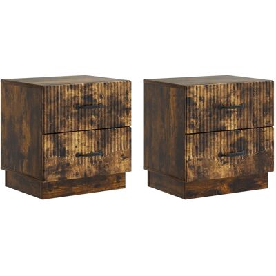 MAISON EXCLUSIVE - Armadio Da Notte 2 Pcs Rovere Fumo 43 X 34,5 X 44,5 Cm MAISON EXCLUSIVE - Armadio Da Notte 2 Pcs Rovere Fumo 43 X 34,5 X 44,5 Cm