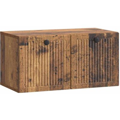 VIDAXL Mobile Porta Tv Da Muro Legno Antico 59,5 X 31 X 30 Cm VIDAXL Mobile Porta Tv Da Muro Legno Antico 59,5 X 31 X 30 Cm