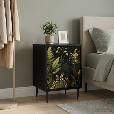 VIDAXL Armadio Da Notte Rhenen Rovere Nero 36 X 33 X 51 Cm VIDAXL Armadio Da Notte Rhenen Rovere Nero 36 X 33 X 51 Cm