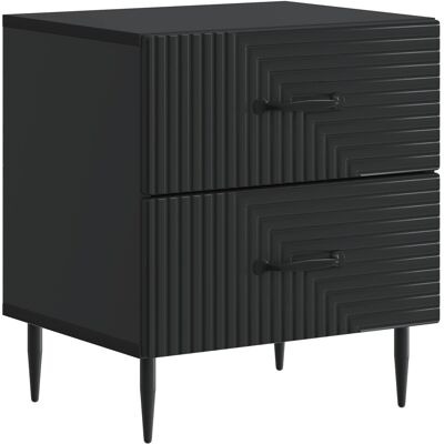 VIDAXL Armadio Da Notte Nero 43 X 34,5 X 47,5 Cm Legno Ingegnerizzato VIDAXL Armadio Da Notte Nero 43 X 34,5 X 47,5 Cm Legno Ingegnerizzato