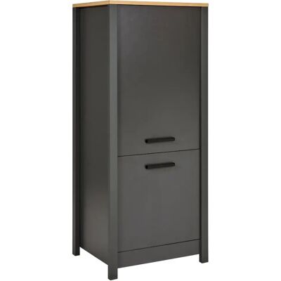 M&S Colonna Cucina Frigo Freezer Mobile Antracite Rovere Ante Reversibili M&S Colonna Cucina Frigo Freezer Mobile Antracite Rovere Ante Reversibili