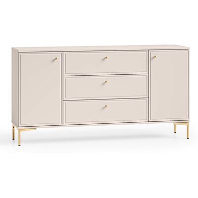 PETITS-MEUBLES Buffet 2 Ante 3 Cassetti Sélène Cashmere 85cm PETITS-MEUBLES Buffet 2 Ante 3 Cassetti Sélène Cashmere 85cm
