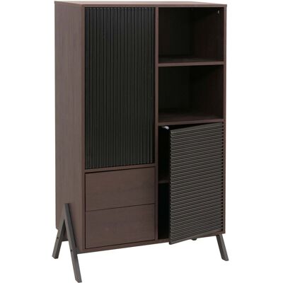 DÉCOSHOP26 Credenza Alta Con Ante E Vani Contenitori 138x79x40 Cm Mdf E Metallo Finitura Melaminica 040009199 DÉCOSHOP26 Credenza Alta Con Ante E Vani Contenitori 138x79x40 Cm Mdf E Metallo Finitura Melaminica 040009199