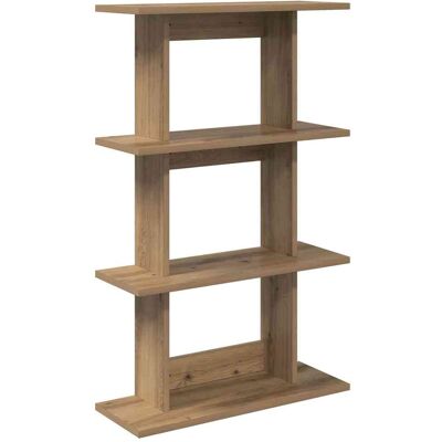 VIDAXL Scaffale Da Parete A Parete Rovere Artigianale 56 X 20 X 90 Cm VIDAXL Scaffale Da Parete A Parete Rovere Artigianale 56 X 20 X 90 Cm