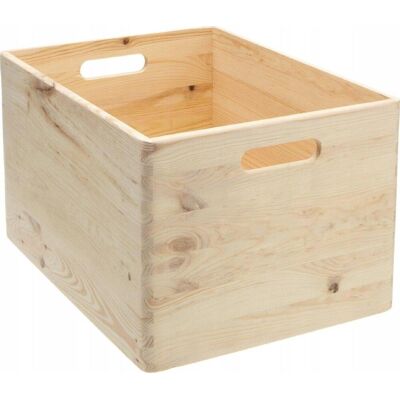 Zeller Organizzatore Cassa Di Immagazzinaggio In Legno Naturale 30 Litri Zeller Organizzatore Cassa Di Immagazzinaggio In Legno Naturale 30 Litri