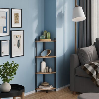 Vicco Libreria Bivio, Rovere Dorato/antracite, 29 X 102.5 Cm Con 4 Vani Portaoggetti, Vicco Libreria Bivio, Rovere Dorato/antracite, 29 X 102.5 Cm Con 4 Vani Portaoggetti,