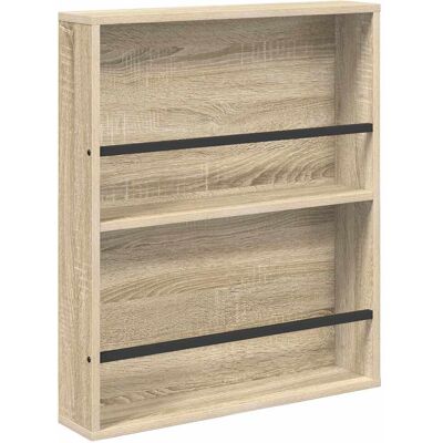 VIDAXL Scaffale Per Riviste Rovere Sonoma 60 X 12 X 70 Cm VIDAXL Scaffale Per Riviste Rovere Sonoma 60 X 12 X 70 Cm