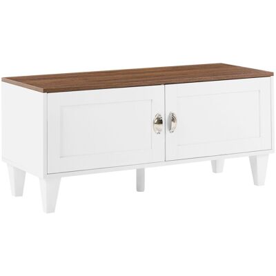 BELIANI Scarpiera In Mdf Bianco 1 Scomparto Stile Tradizionale Quebec BELIANI Scarpiera In Mdf Bianco 1 Scomparto Stile Tradizionale Quebec