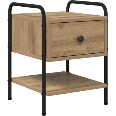 VIDAXL Armadio Da Notte Rovere Artigianale 35 X 36,5 X 47 Cm VIDAXL Armadio Da Notte Rovere Artigianale 35 X 36,5 X 47 Cm