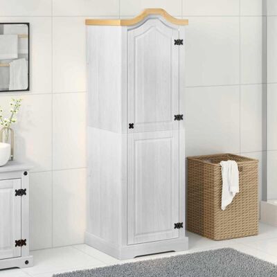VIDAXL Armadi Con Lo Scaffale Bianco 55 X 52 X 170 Cm Pino VIDAXL Armadi Con Lo Scaffale Bianco 55 X 52 X 170 Cm Pino