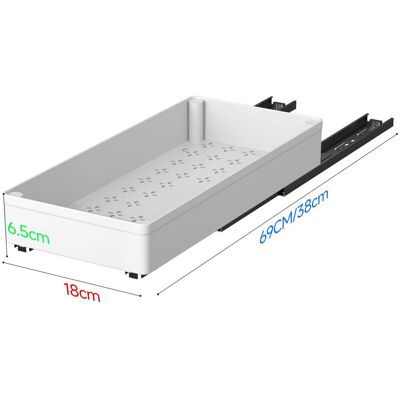OEM Item Organizzatori Estraibili Per Armadi, Cassetti Estraibili In 1 Larghezza Per Mobili Da Cucina, Bagno, Larghezza 18 Cm (bianco) OEM Item Organizzatori Estraibili Per Armadi, Cassetti Estraibili In 1 Larghezza Per Mobili Da Cucina, Bagno, Larghezza 18 Cm (bianco)