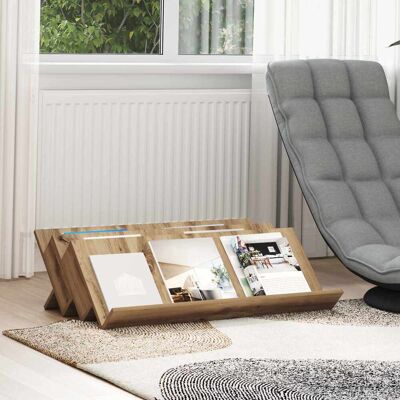 VIDAXL Scaffale Per Riviste Rovere Artigianale 90 X 53 X 28,5 Cm VIDAXL Scaffale Per Riviste Rovere Artigianale 90 X 53 X 28,5 Cm