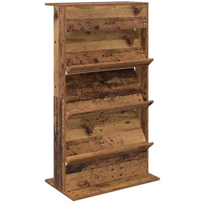 VIDAXL Scaffale Per Riviste Legno Vecchio 70 X 41 X 126 Cm VIDAXL Scaffale Per Riviste Legno Vecchio 70 X 41 X 126 Cm