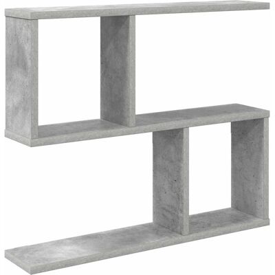 VIDAXL Scaffale Da Parete Grigio Cemento 60 X 12 X 50,5 Cm VIDAXL Scaffale Da Parete Grigio Cemento 60 X 12 X 50,5 Cm