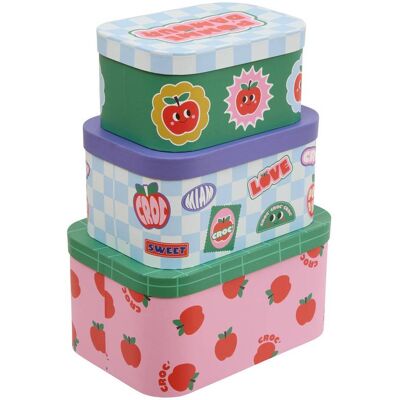 ATMOSPHERA 3 Scatole Cha Cha Pop Per Bambini L28 32,4 36,8 Cm - Créateur D'Intérieur ATMOSPHERA 3 Scatole Cha Cha Pop Per Bambini L28 32,4 36,8 Cm - Créateur D'Intérieur