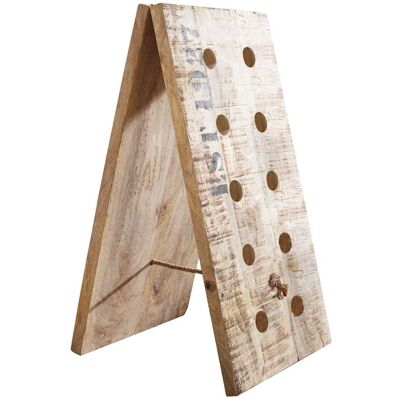 Massivmoebel24 - Porta Bottiglie In Legno Di Mango 35x25x70 Mango Naturale Grezzo Factory 151 Massivmoebel24 - Porta Bottiglie In Legno Di Mango 35x25x70 Mango Naturale Grezzo Factory 151