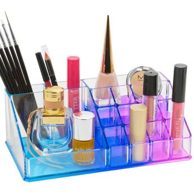 BAKAJI Conteitore Organizer Portatrucco In Plastica 16 Scomparti Porta Trucchi Make Up BAKAJI Conteitore Organizer Portatrucco In Plastica 16 Scomparti Porta Trucchi Make Up