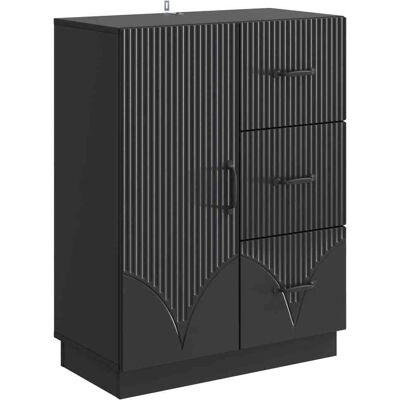 VIDAXL Credenza Nero 66 X 34,5 X 87 Cm Legno Ingegnerizzato VIDAXL Credenza Nero 66 X 34,5 X 87 Cm Legno Ingegnerizzato