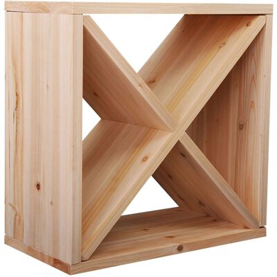 TORMATOR Mobiletto Portabottiglie Per Vini E Liquori 24 Bottiglie Legno Naturale TORMATOR Mobiletto Portabottiglie Per Vini E Liquori 24 Bottiglie Legno Naturale