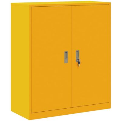 VIDAXL Armadio Giallo Senape 90 X 40 X 105 Cm Acciaio VIDAXL Armadio Giallo Senape 90 X 40 X 105 Cm Acciaio