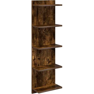 VIDAXL Scaffale Da Parete Rovere Fumo 30 X 15 X 100 Cm VIDAXL Scaffale Da Parete Rovere Fumo 30 X 15 X 100 Cm