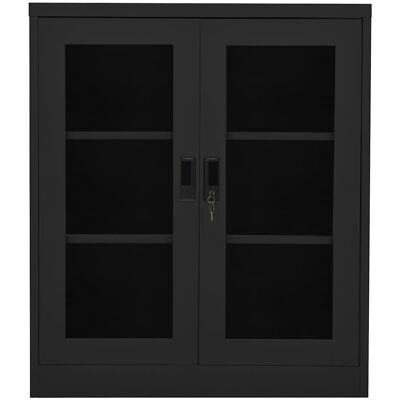 MAISON EXCLUSIVE - Armadio Per Ufficio Antracite 90x40x105 Cm In Acciaio MAISON EXCLUSIVE - Armadio Per Ufficio Antracite 90x40x105 Cm In Acciaio