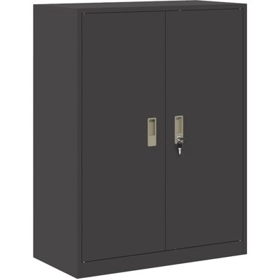VIDAXL Armadio Nero 80 X 40 X 105 Cm Acciaio VIDAXL Armadio Nero 80 X 40 X 105 Cm Acciaio