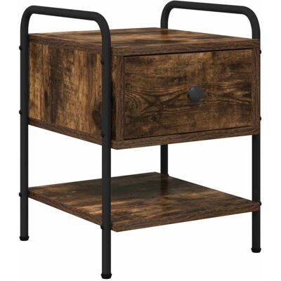 VIDAXL Armadio Da Notte Rovere Fumo 35 X 36,5 X 47 Cm VIDAXL Armadio Da Notte Rovere Fumo 35 X 36,5 X 47 Cm