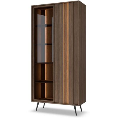 3XE LIVING Vetrina, Rovere Dunin, 93,5 X 196,4 X 40 Cm 3XE LIVING Vetrina, Rovere Dunin, 93,5 X 196,4 X 40 Cm