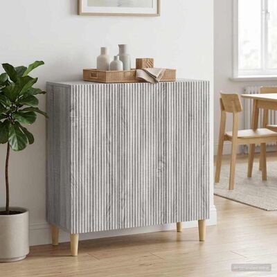 VIDAXL Credenza Grigio Sonoma 89 X 34,5 X 80 Cm Legno Ingegnerizzato VIDAXL Credenza Grigio Sonoma 89 X 34,5 X 80 Cm Legno Ingegnerizzato