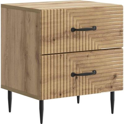 VIDAXL Armadio Da Notte Rovere Artigianale 43 X 34,5 X 47,5 Cm VIDAXL Armadio Da Notte Rovere Artigianale 43 X 34,5 X 47,5 Cm