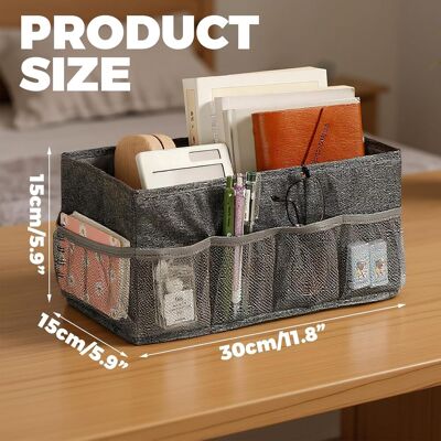 OEM Cesto Portaoggetti Piccolo In Tessuto, 2 Pezzi, Scatola Pieghevole, 30 X 15 X 15 Cm, Portaoggetti Per Vestiti, Cestino In Feltro, Scatola In Tessuto Per Armadio, Ufficio, Bagno OEM Cesto Portaoggetti Piccolo In Tessuto, 2 Pezzi, Scatola Pieghevole, 30 X 15 X 15 Cm, Portaoggetti Per Vestiti, Cestino In Feltro, Scatola In Tessuto Per Armadio, Ufficio, Bagno