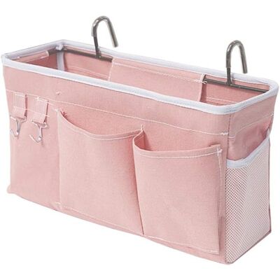 LANGRAY Organizzatore Da Letto Con Ganci, Tasca Portaoggetti Per Letto A Soppalco, Per Libri, Riviste, Cellulare, Cuffie (rosa) - LANGRAY Organizzatore Da Letto Con Ganci, Tasca Portaoggetti Per Letto A Soppalco, Per Libri, Riviste, Cellulare, Cuffie (rosa) -