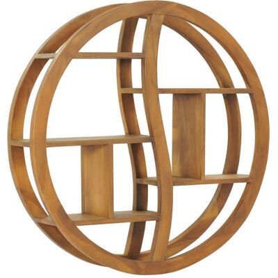 VIDAXL Mensola Yin Yang 80x17,5x80 Cm In Legno Massello Di Teak VIDAXL Mensola Yin Yang 80x17,5x80 Cm In Legno Massello Di Teak