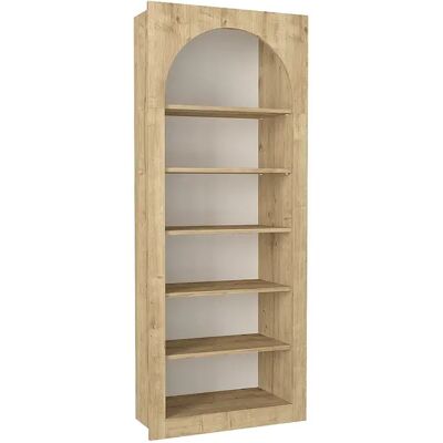 Unique Libreria Con 6 Nicchie Naturale Chiaro - Cymora Unique Libreria Con 6 Nicchie Naturale Chiaro - Cymora