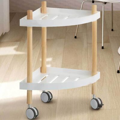 BAKAJI - Angolare MDF 2Scomparti - Carrello da cucina BAKAJI - Angolare MDF 2Scomparti - Carrello da cucina