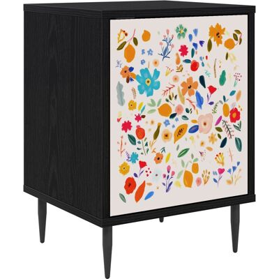 VIDAXL Armadio Da Notte Mainz Rovere Nero 36 X 33 X 51 Cm VIDAXL Armadio Da Notte Mainz Rovere Nero 36 X 33 X 51 Cm