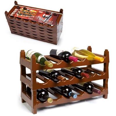 PLASTICFORTE Botellero Apilable 6 Botellas PLASTICFORTE Botellero Apilable 6 Botellas