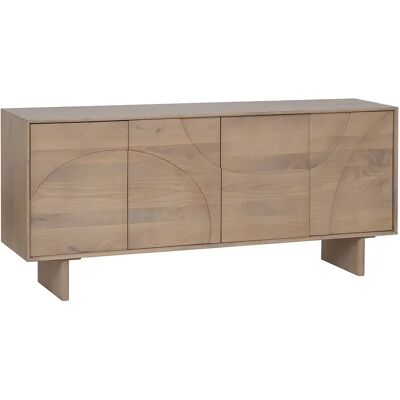 Unique Credenza 4 Ante In Legno Di Mango Naturale Chiaro - Berlama Di Maison Céphy Unique Credenza 4 Ante In Legno Di Mango Naturale Chiaro - Berlama Di Maison Céphy
