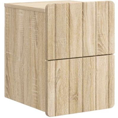 VIDAXL Mobiletto Da Notte A Muro Rovere Sonoma 33 X 34,5 X 43 Cm VIDAXL Mobiletto Da Notte A Muro Rovere Sonoma 33 X 34,5 X 43 Cm