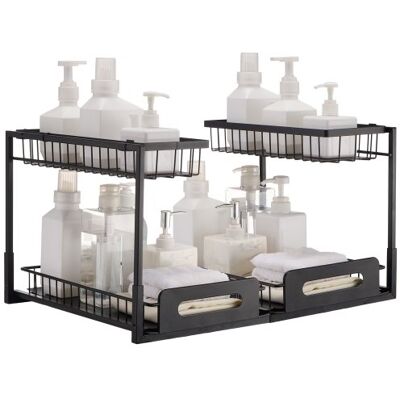 OEM Organizzatore Estensibile A 2 Ripiani, Organizzatore Scorrevole OEM Organizzatore Estensibile A 2 Ripiani, Organizzatore Scorrevole