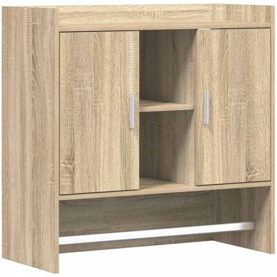 VIDAXL Scaffale Da Parete A Parete Rovere Sonoma 80 X 36 X 80 Cm VIDAXL Scaffale Da Parete A Parete Rovere Sonoma 80 X 36 X 80 Cm