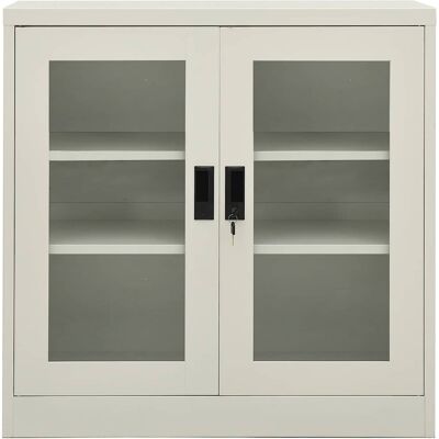 MAISON EXCLUSIVE - Armadio Per Ufficio Grigio Chiaro 90x40x90 Cm In Acciaio MAISON EXCLUSIVE - Armadio Per Ufficio Grigio Chiaro 90x40x90 Cm In Acciaio