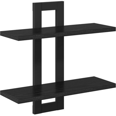 VIDAXL Scaffali Flottanti Rovere Nero 40 X 15 X 40 Cm VIDAXL Scaffali Flottanti Rovere Nero 40 X 15 X 40 Cm