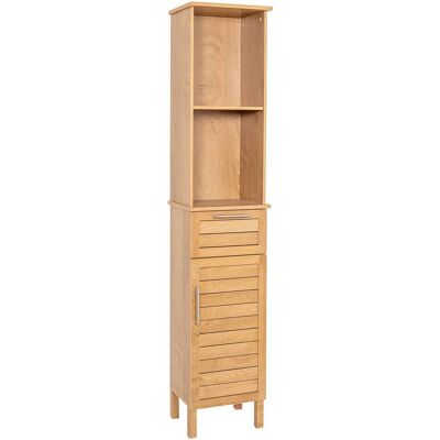 TENDANCE Colonna In Mdf 1 Anta + 1 Cassetto + 2 Ripiani - Coloniale - TENDANCE Colonna In Mdf 1 Anta + 1 Cassetto + 2 Ripiani - Coloniale -