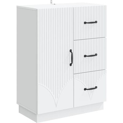 VIDAXL Credenza Bianco 66 X 34,5 X 87 Cm Legno Ingegnerizzato VIDAXL Credenza Bianco 66 X 34,5 X 87 Cm Legno Ingegnerizzato